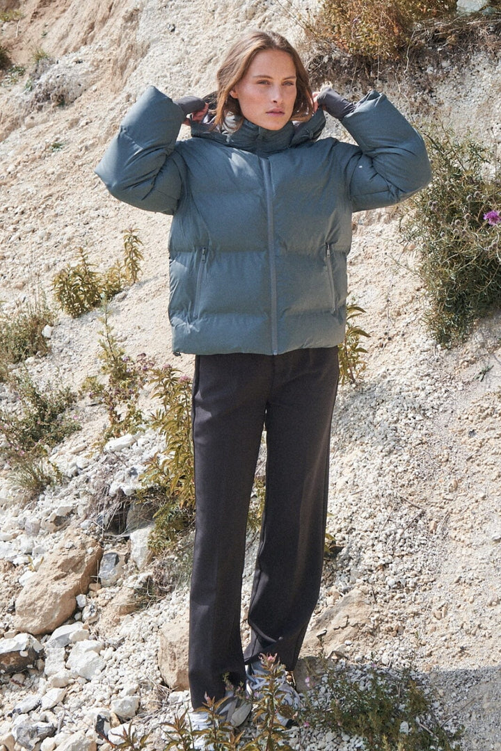 Neo Noir - Fox C Puffer Jacket - Smoke Green Jakker