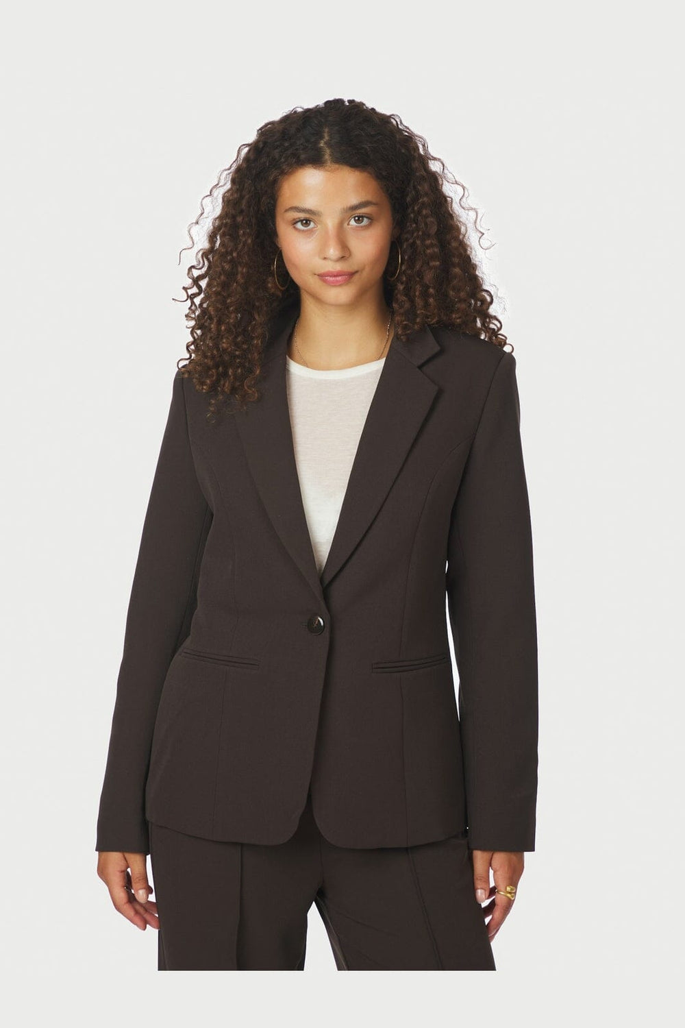 Neo Noir - Francine Suit Blazer 166616 - 676 - Dark Brown