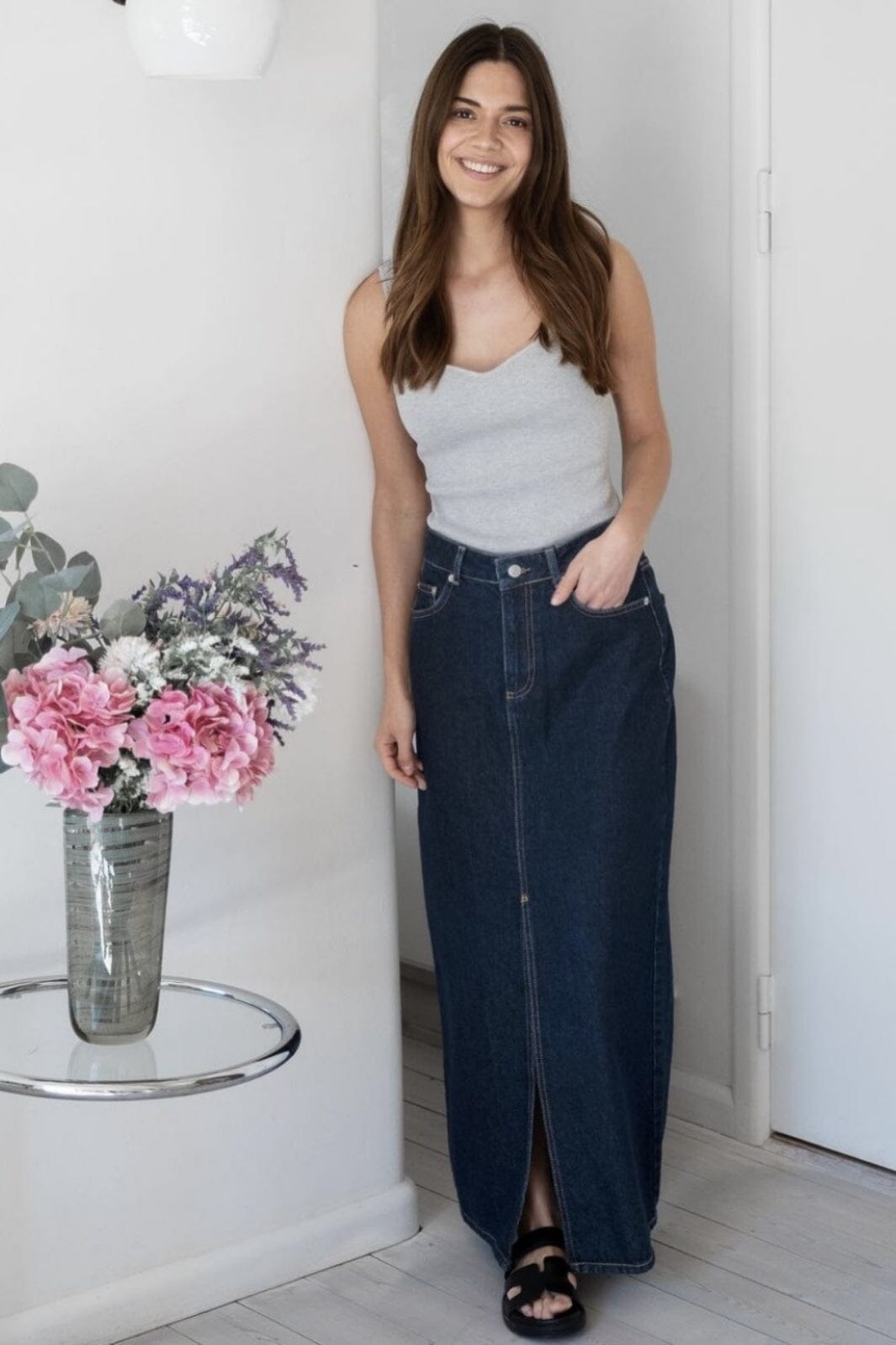 Neo Noir - Frankie D Skirt - Dark Blue Nederdele