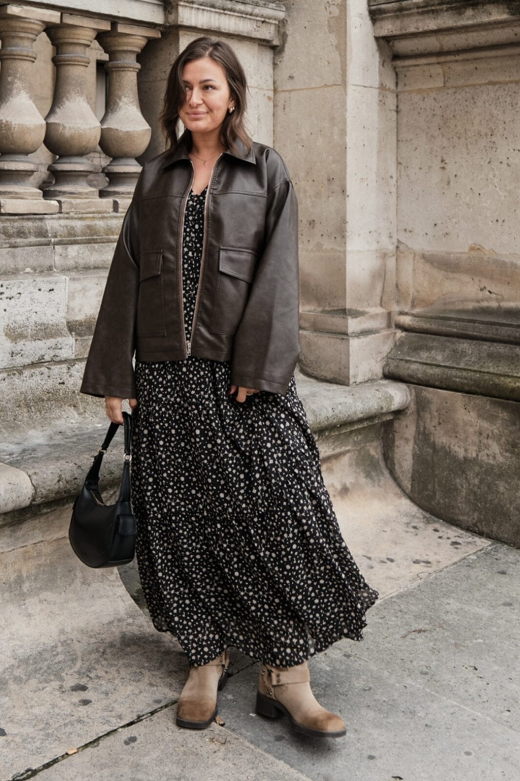 Neo Noir - Hiko Secret Flower Dress - Black Kjoler