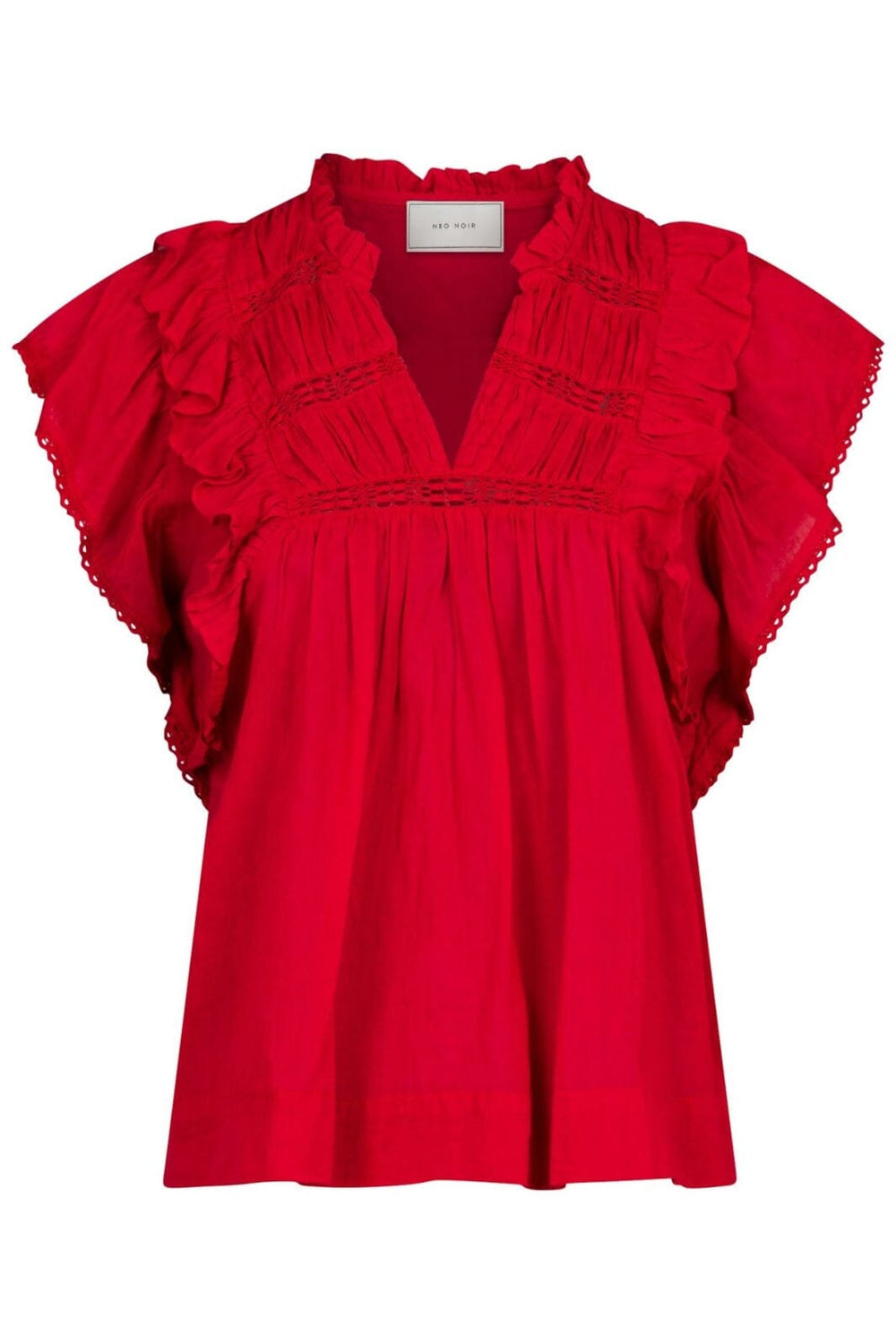 Neo Noir - Jayla S Voile Top - Red Toppe