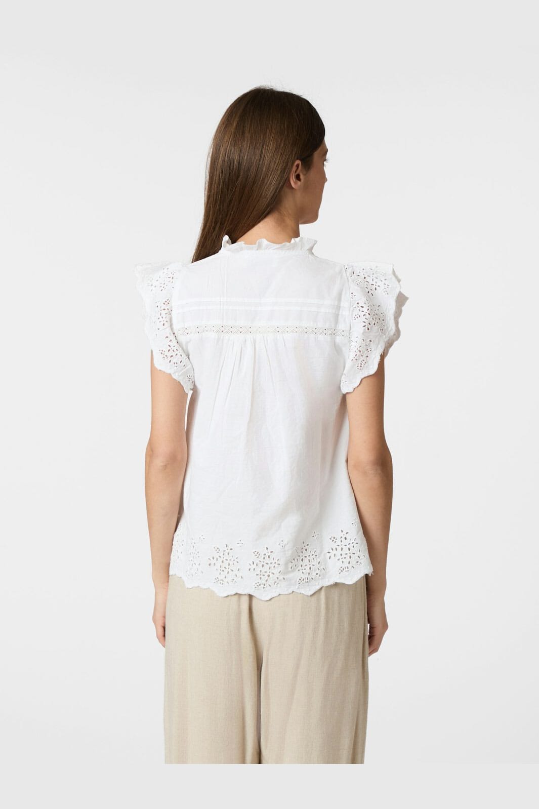 Neo Noir - Kyoti Embroidery Top 165109 - 120 - White