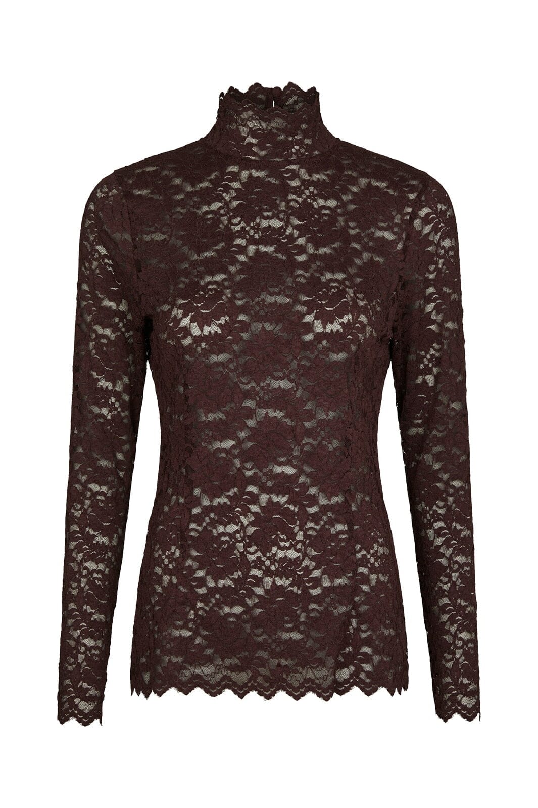 Neo Noir - Liza Laceflower Blouse 161473 - 174 - Burgundy