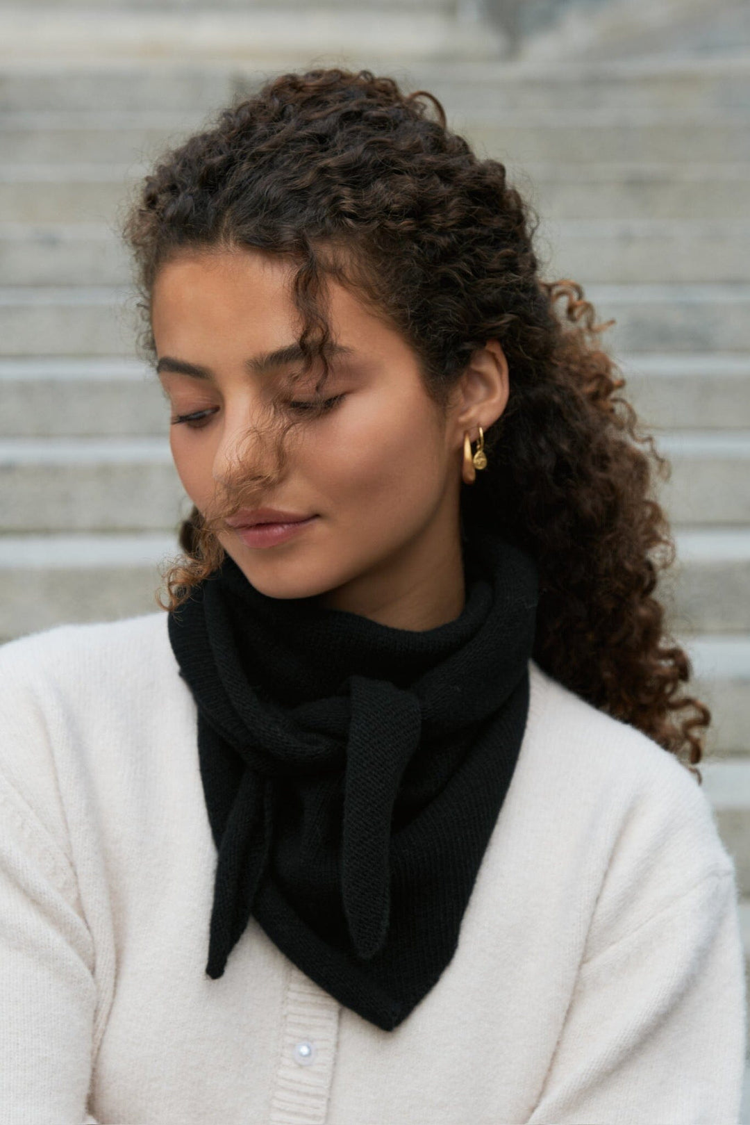 Neo Noir - Misty Medium Scarf 165337 - 100 - Black Accessories