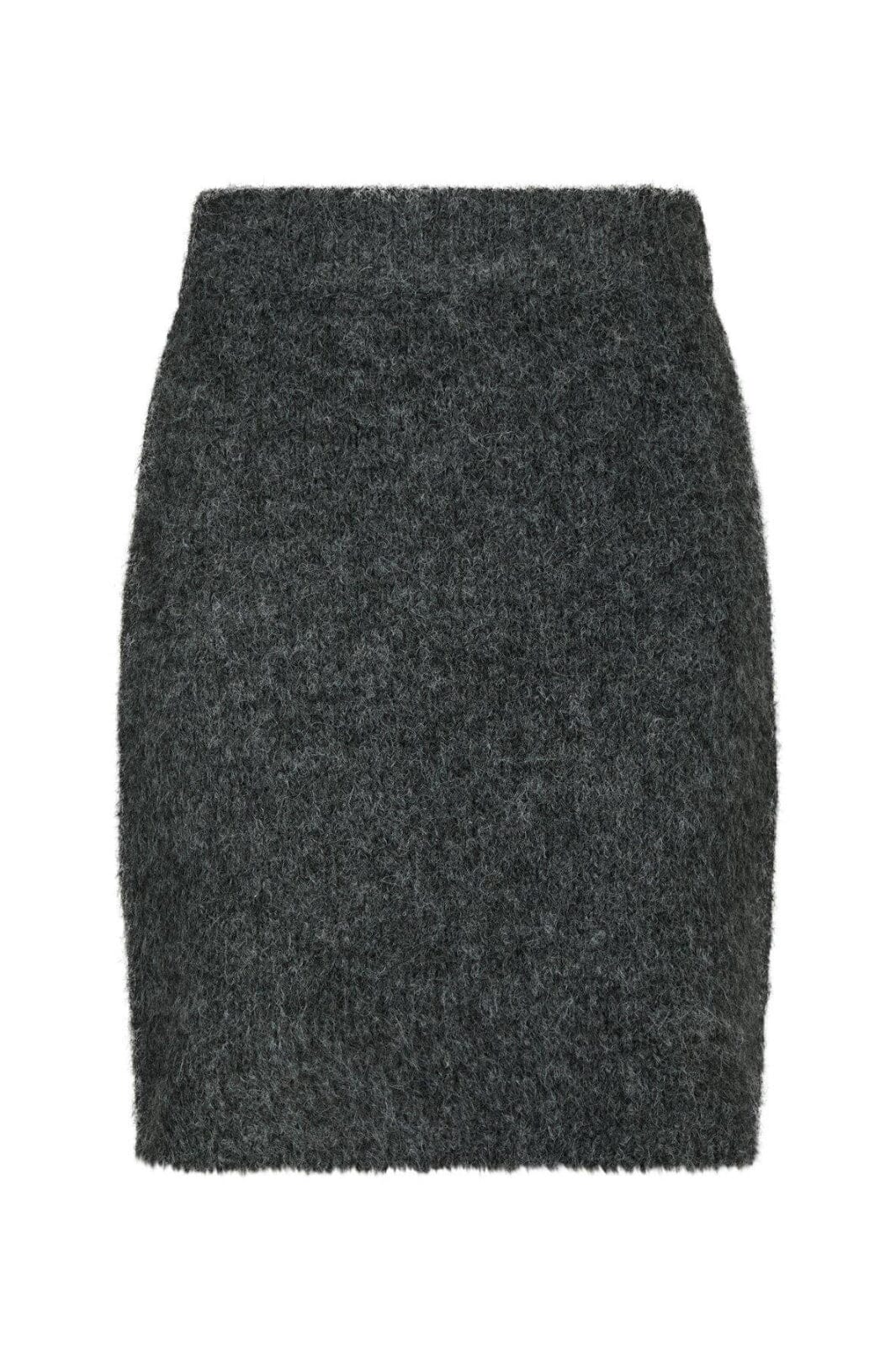 Neo Noir - Naria Fluffy Knit Skirt 165418 - 132 - Antracit