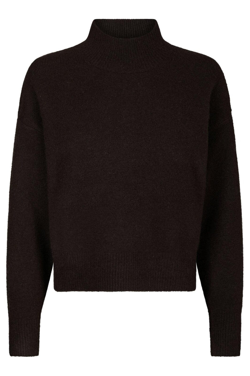 Neo Noir - Paulina Knit Blouse 159703 - 676 - Dark Brown