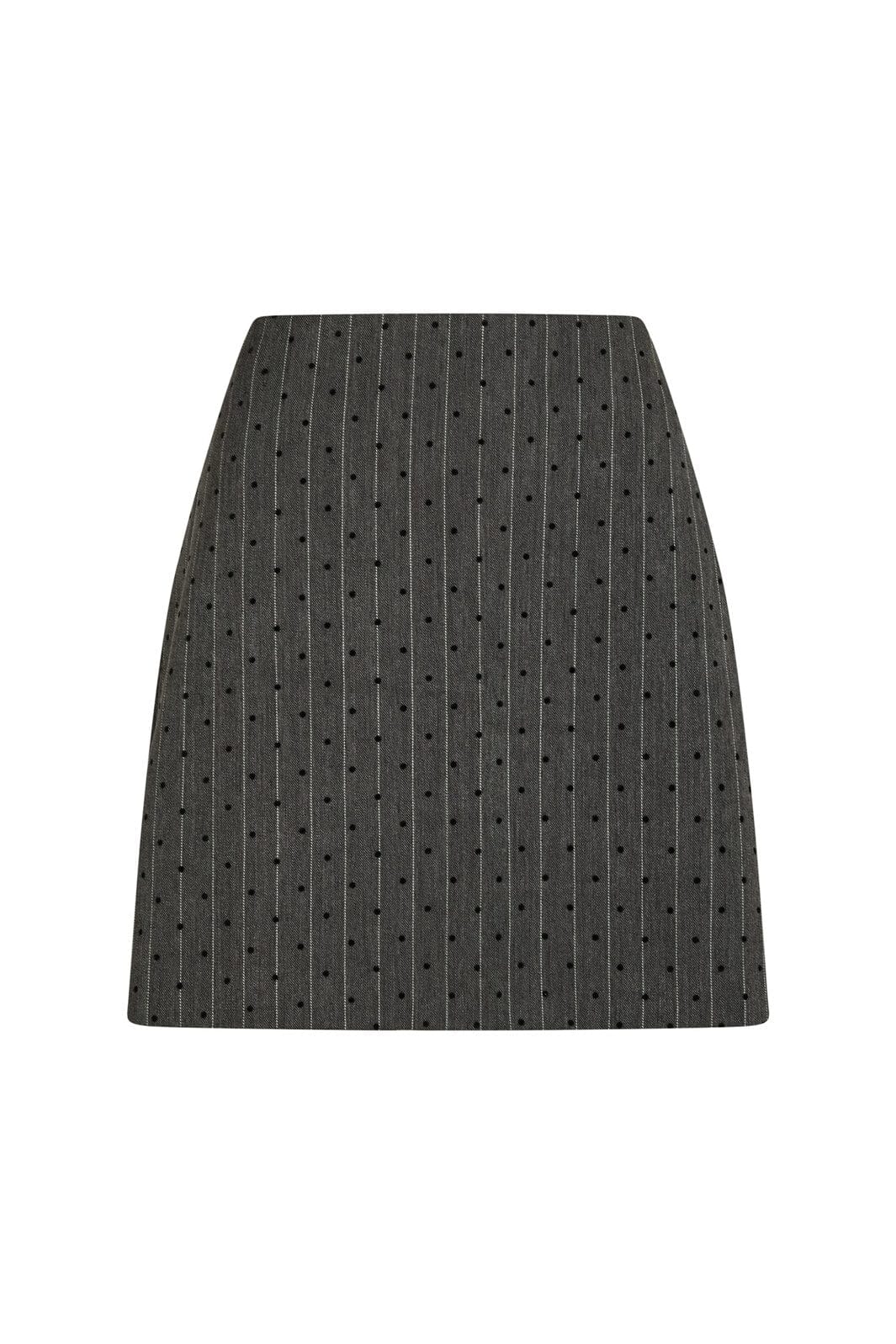 Neo Noir - Roe Mini Dot Skirt 166382 - 107 - Dark Grey Melange