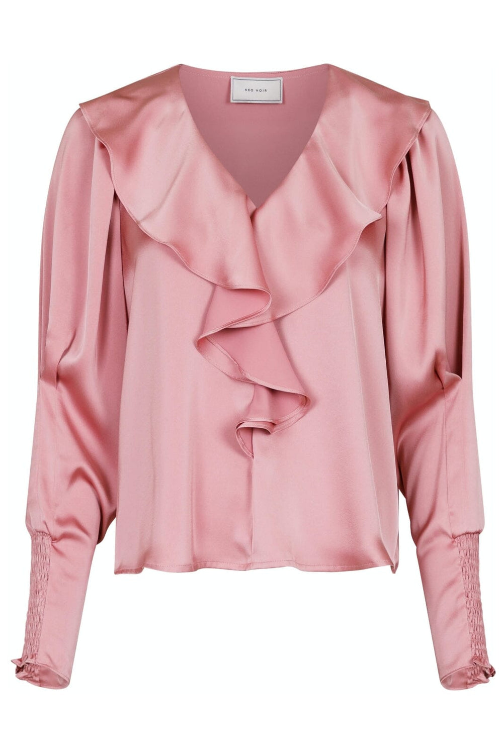Neo Noir - Sandie Sateen Blouse - Light Pink Bluser