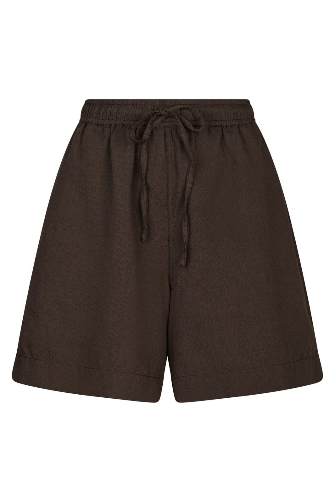 Neo Noir - Shala Linen Shorts 166102 - 676 - Dark Brown