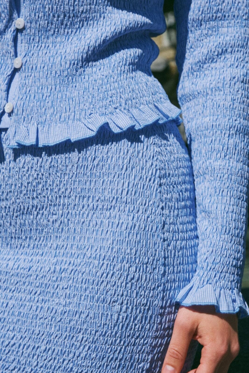 Neo Noir - Sisi Smock Skirt 164500 - 145 - Light Blue Nederdele