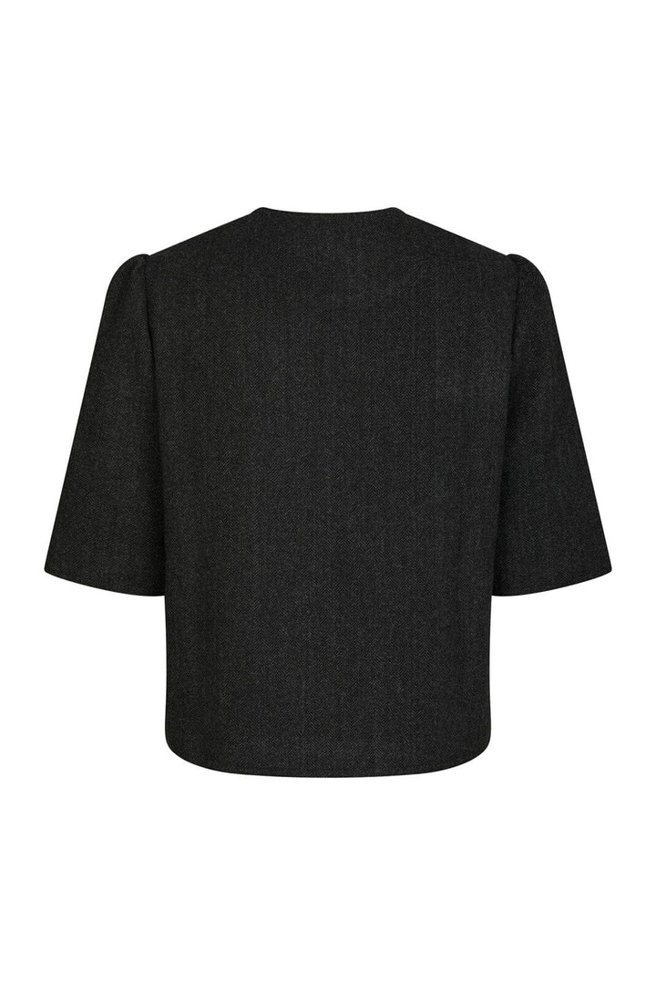 Neo Noir - Xanthe Herringbone Blazer 165683 - 104 - Dark Grey