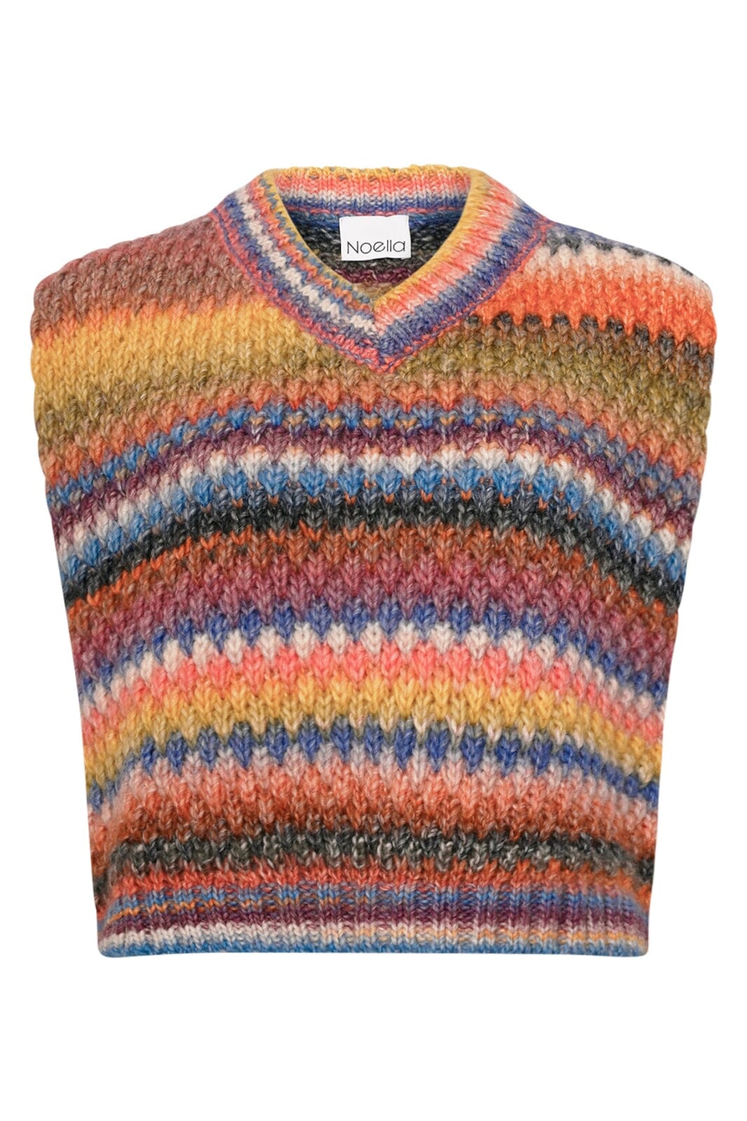 Noella - Gio Knit Vest - 544 Multi Mix Strikbluser