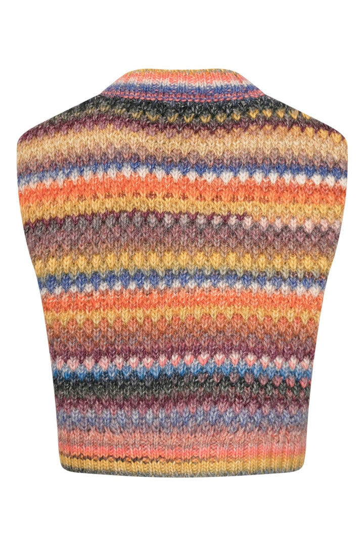 Noella - Gio Knit Vest - 544 Multi Mix Strikbluser