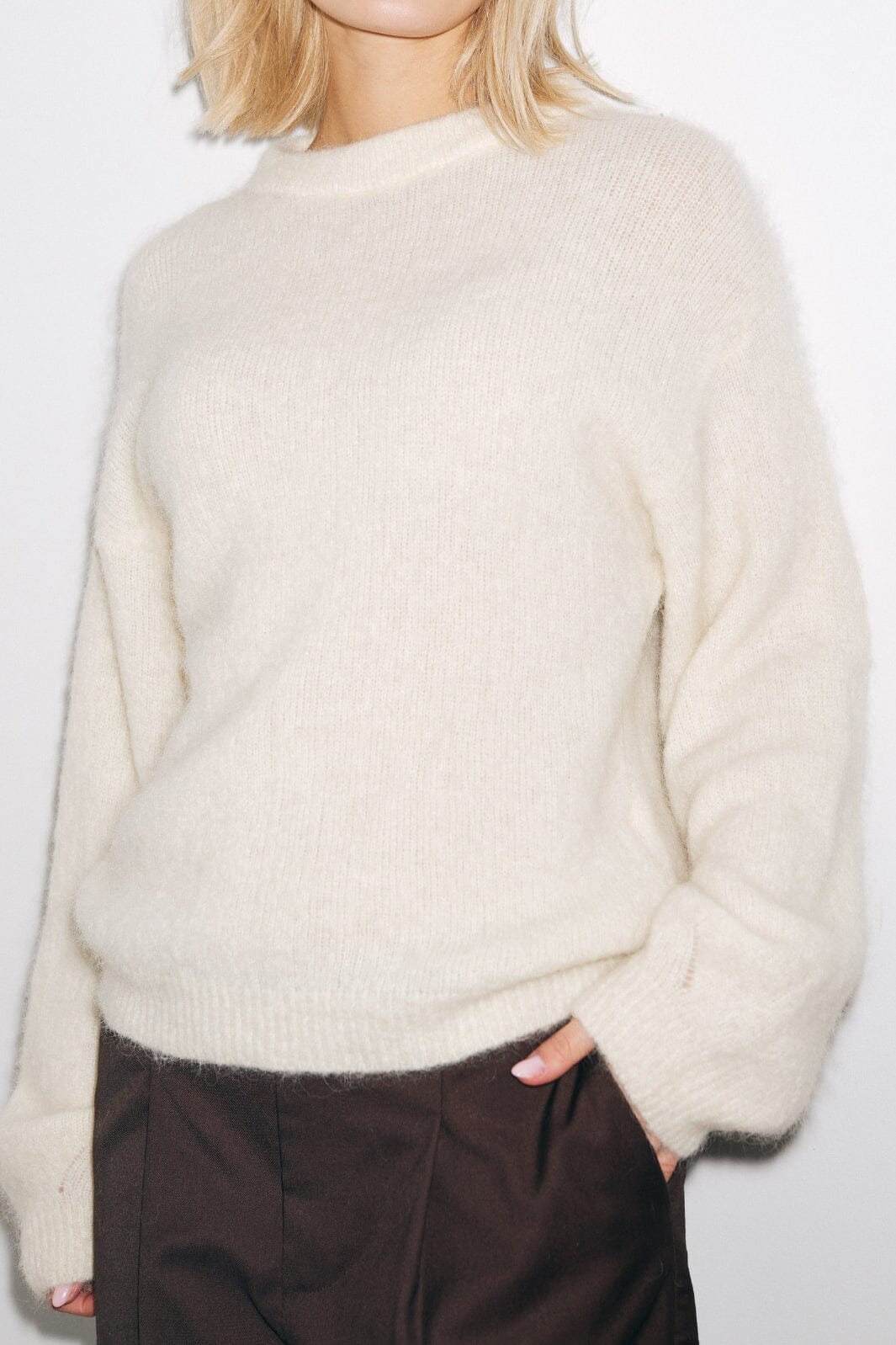 Noella - Kae Knit 12940085 - 1244 - Oyster Strikbluser