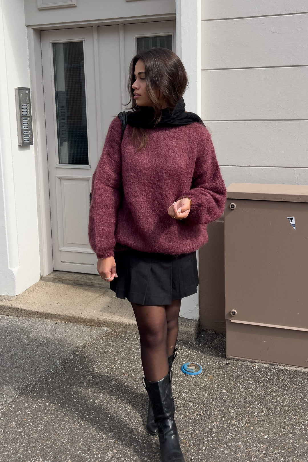 Noella - Linnie Knit 14180001 - 1285 - Rust Strikbluser