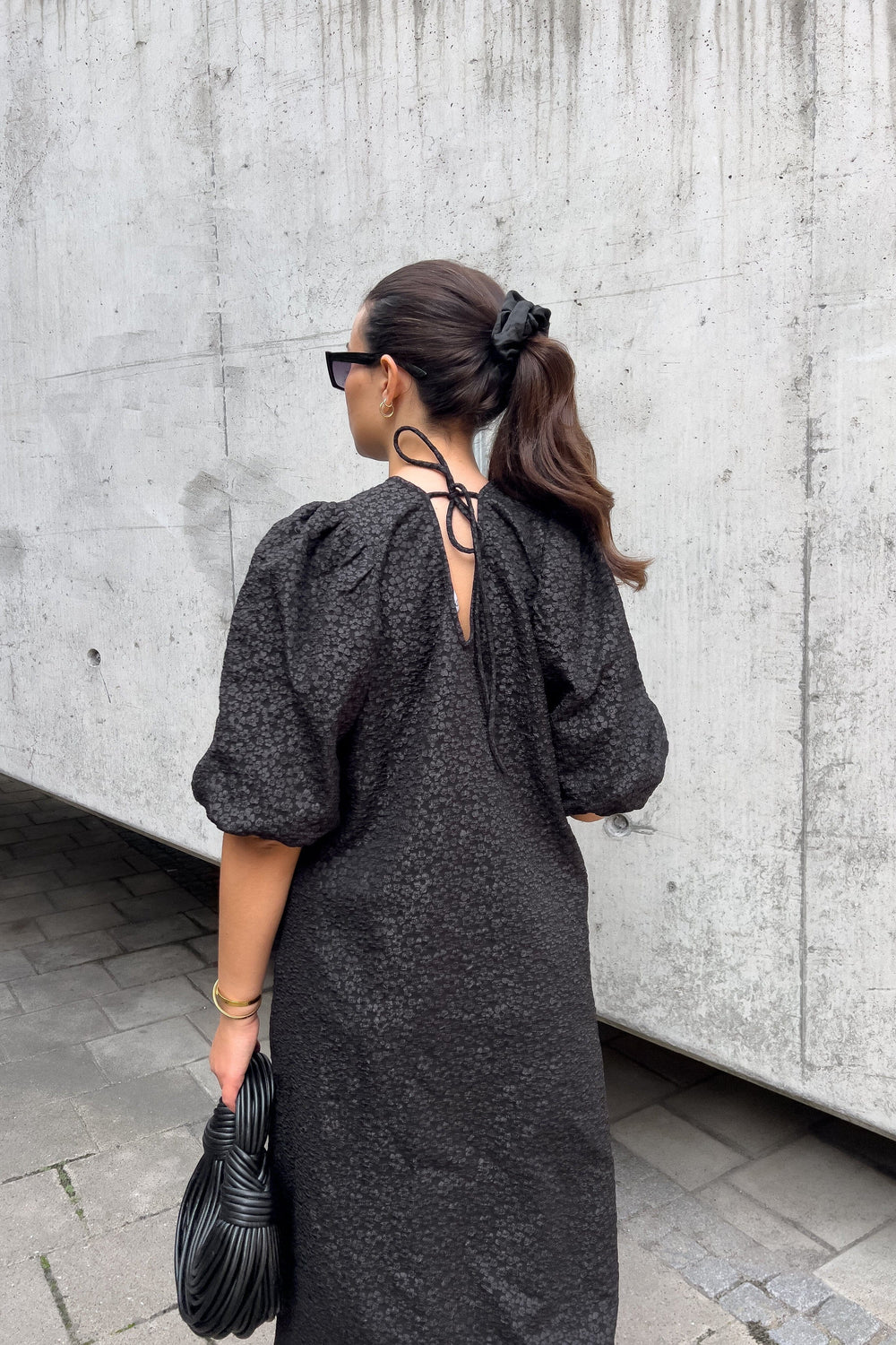 Noella - Reno Pastis Long Dress - 004 Black Kjoler