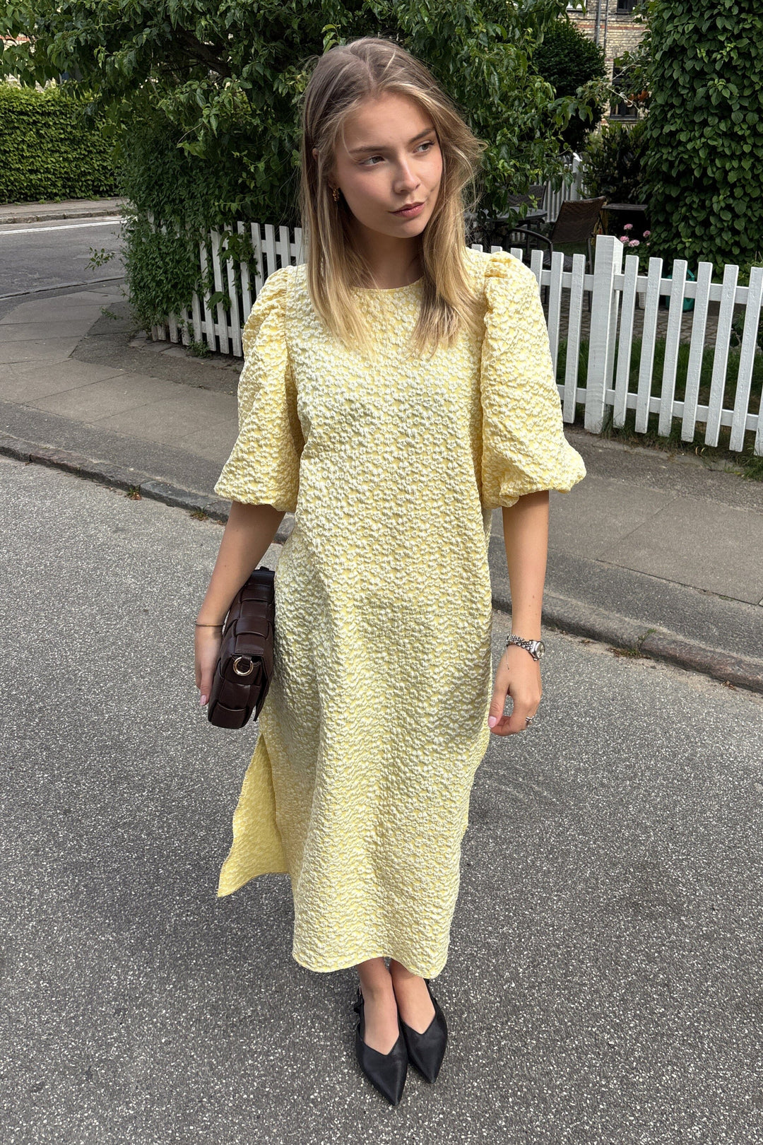 Noella - Reno Pastis Long Dress 11610005 - 990 - Buttercup Yellow Kjoler