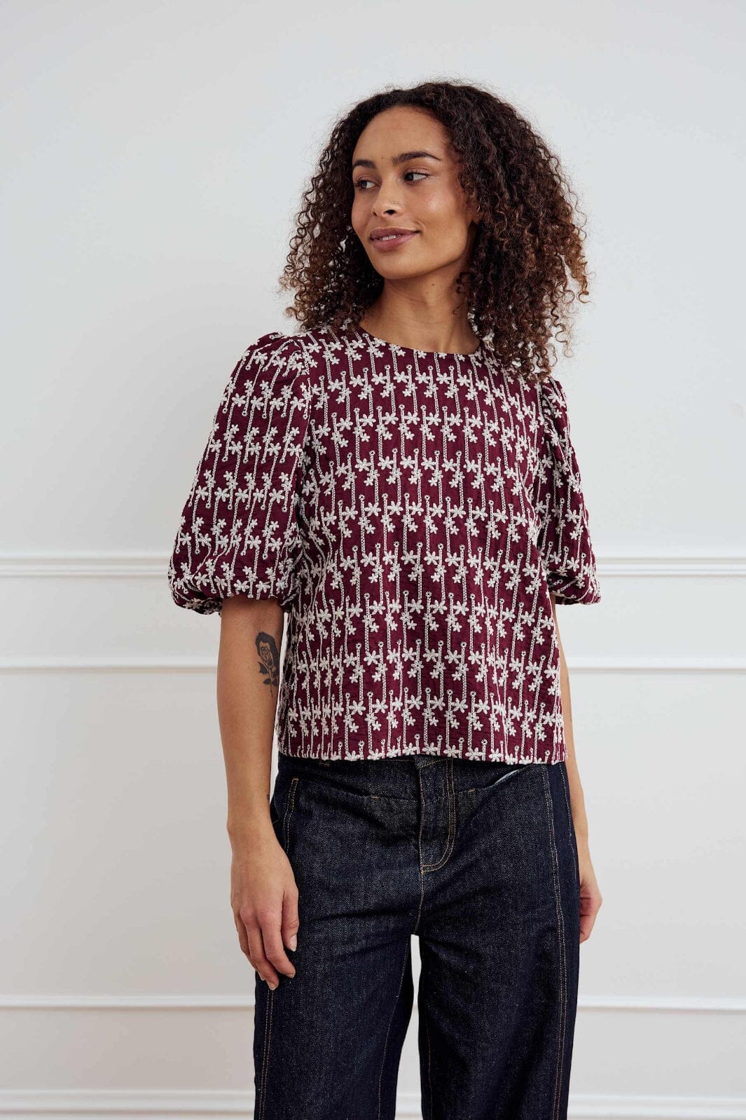 Noella - Shelly Blouse 13750002 - 1355 - Dusty Mahogany