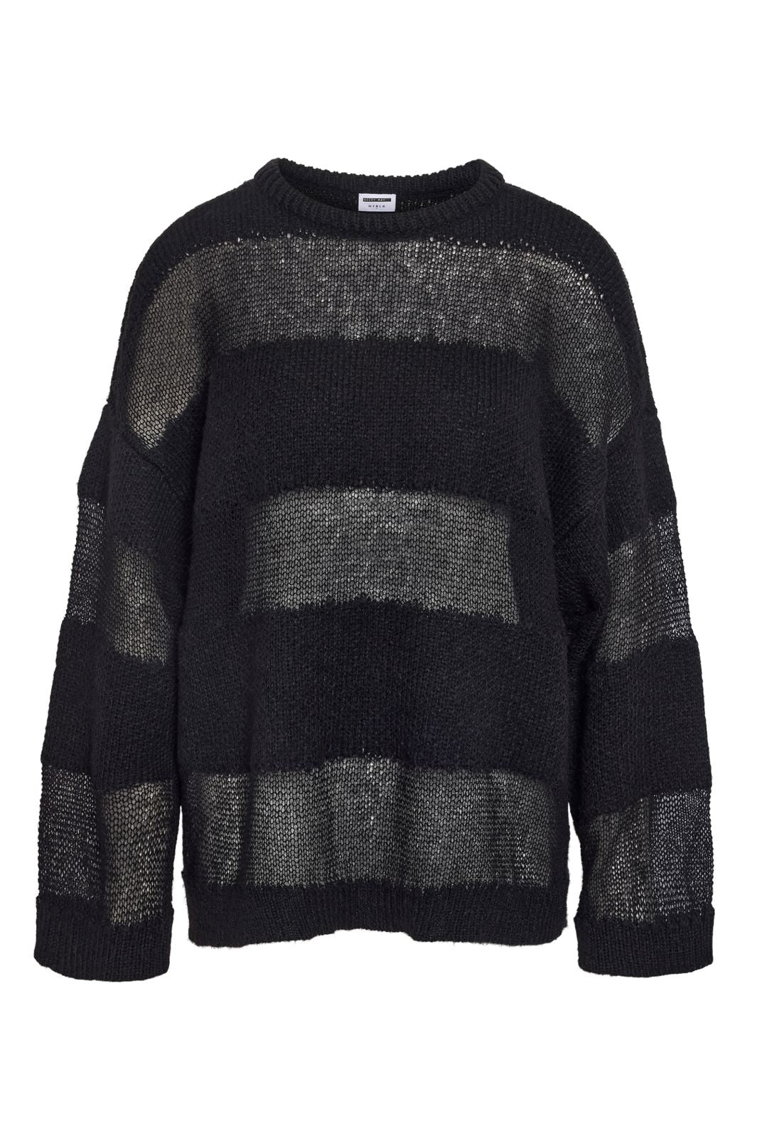 Noisy May - Nmselvi L/S Jacquard Knit Fwd - 4847867 Black