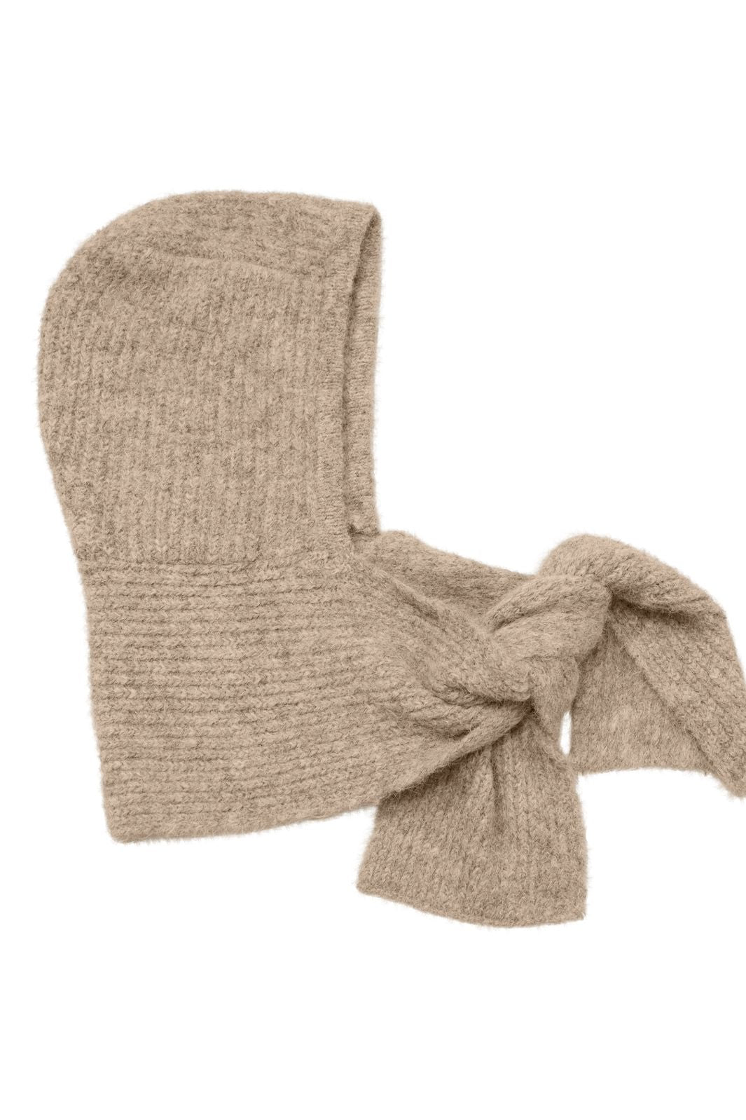 Object - Objmilu Scarf Knit Balaclava - 4886519 Humus