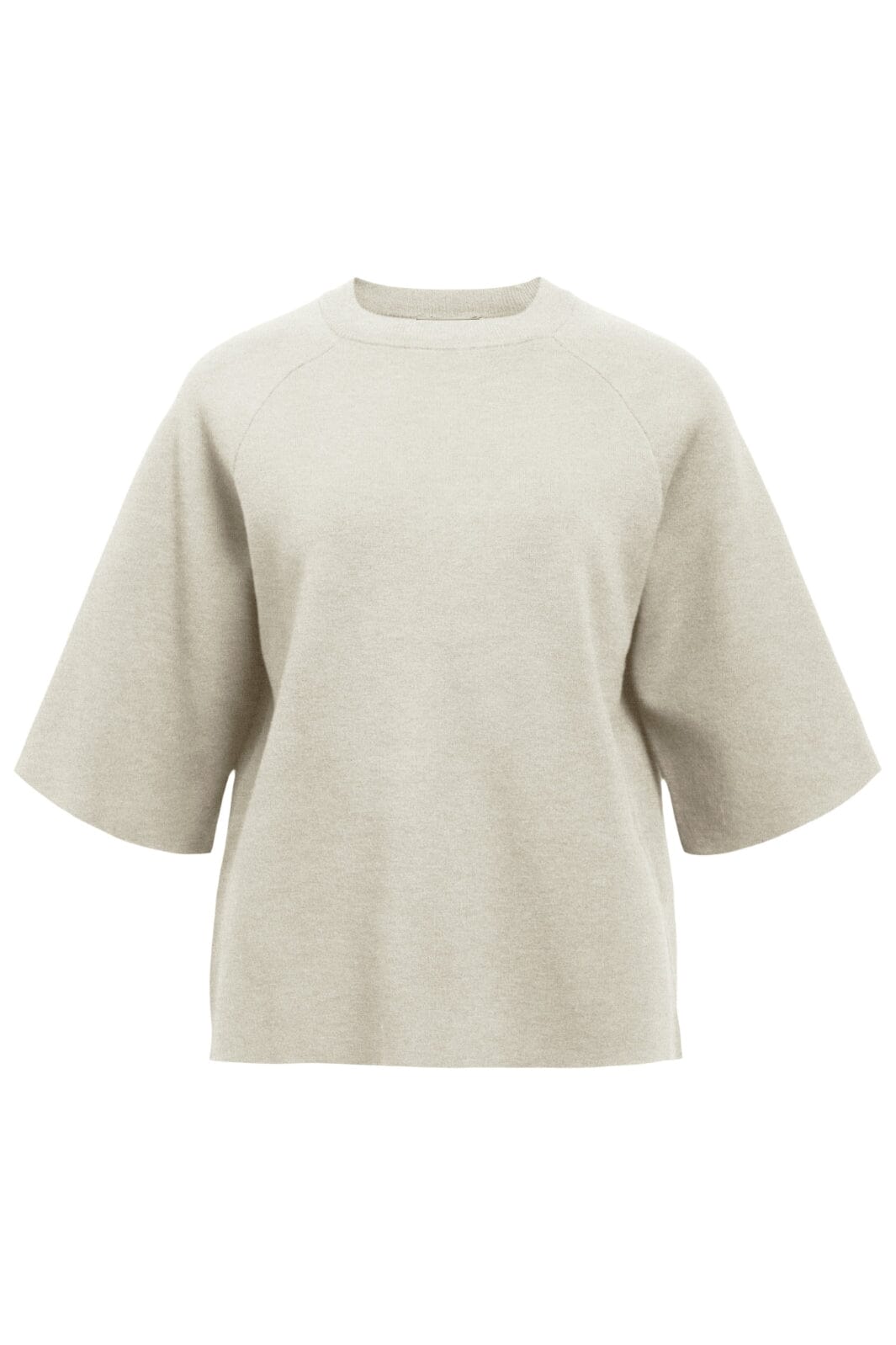 Object - Objreynard 2/4 Knit Pullover - 4856928 Silver Gray