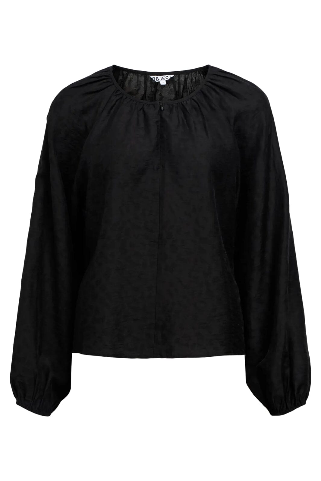 Object - Objtrue L/S Lo Blouse - 4856936 Black Bluser