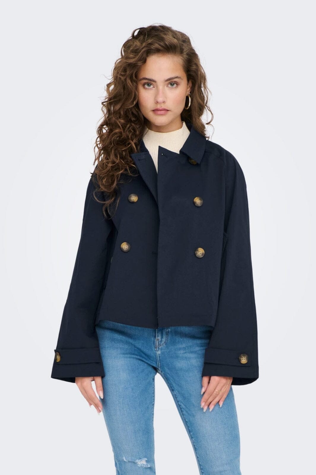 Only - Onlapril Short Trenchcoat - 4166132 Night Sky Jakker