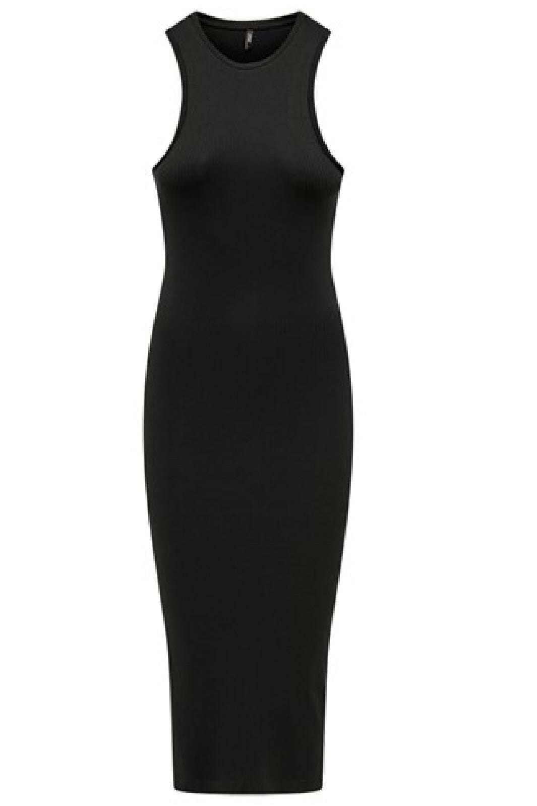 Only - Onlbelfast S/L Midi Dress Jrs - 4007039 Black Kjoler