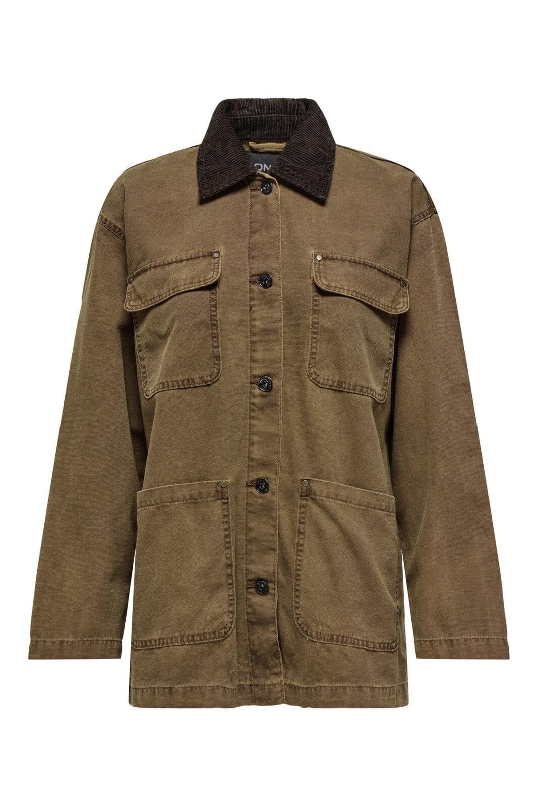 Only - Onlcava Collar Coat Cc - 4839382 Bistre Chocolate Torte