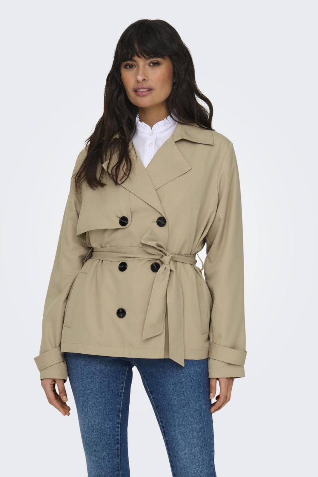 Only - Onlchloe Short Trenchcoat Db - 4440882 Tannin Frakker