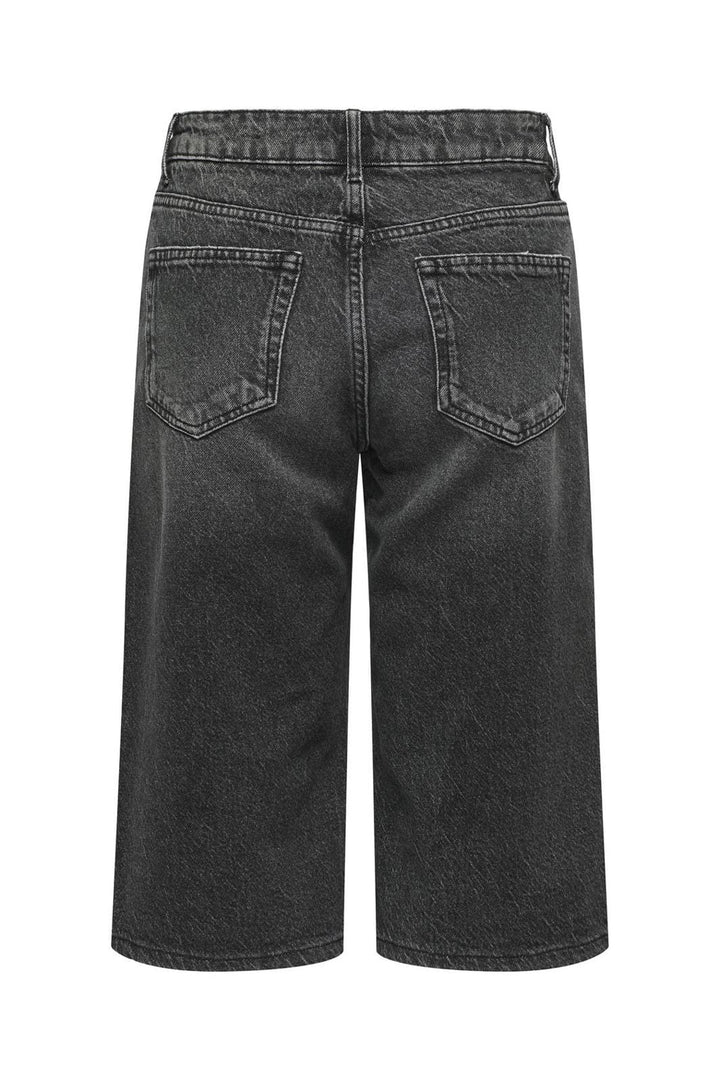 Only - Onlcobain Reg Wide Long B Shorts Dot 15344297 - 4720522 - Black Denim