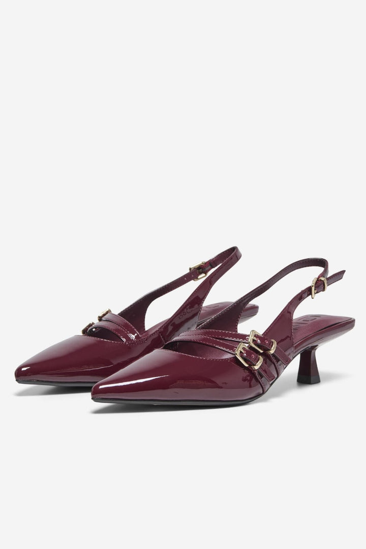 Only - Onlcoco-8 Buckle Slingback Pump - 4842739 Burgundy