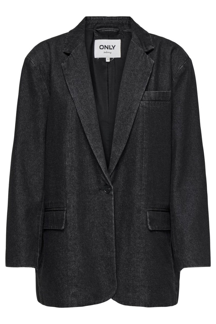 Only - Onlcory Ls Blazer Gua - 4744981 Washed Black Jakker