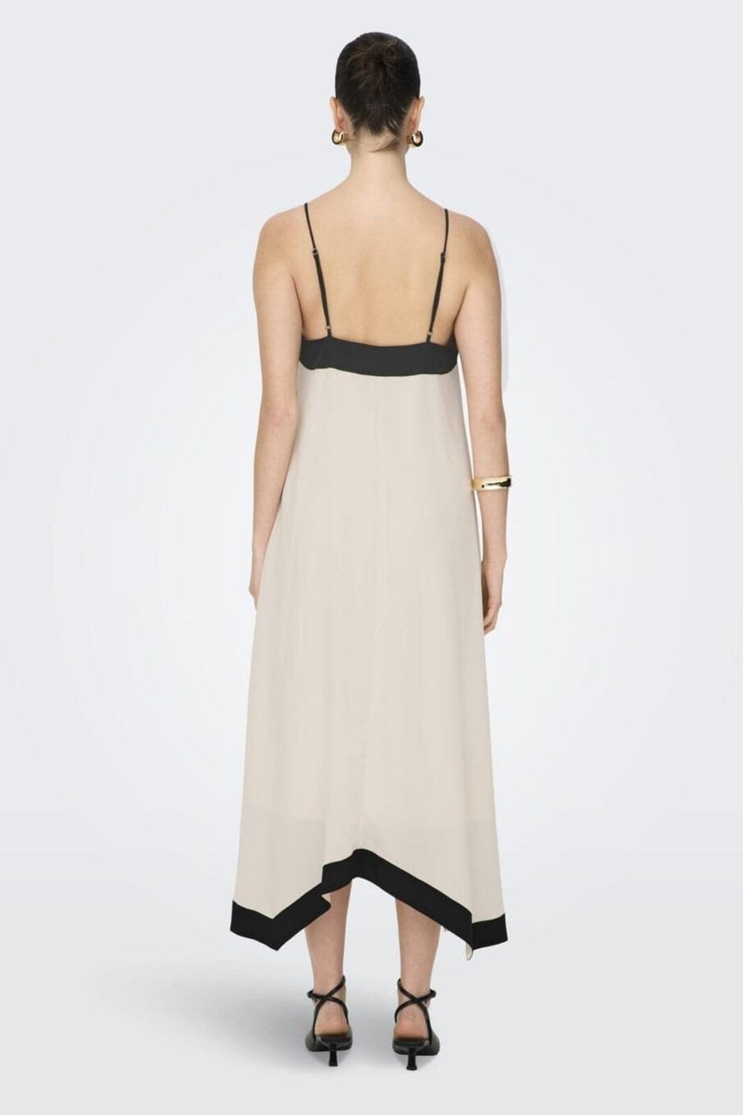 Only - Onldiana Life Strap Long Dress - 4722983 Eggnog W Black