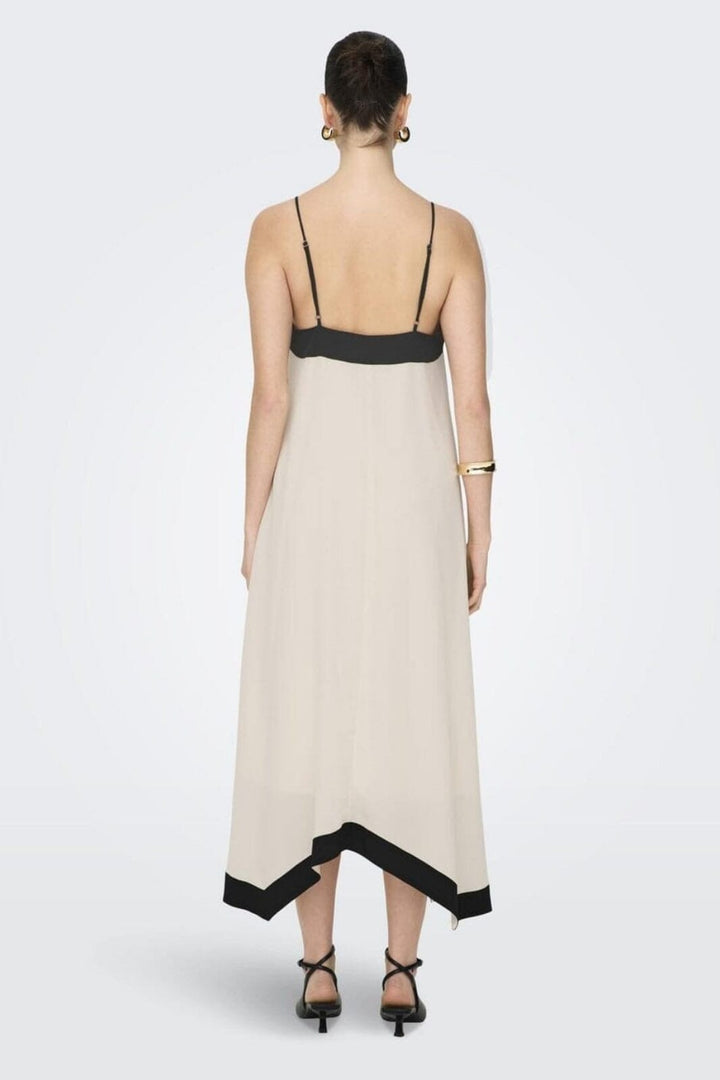 Only - Onldiana Life Strap Long Dress - 4722983 Eggnog W Black