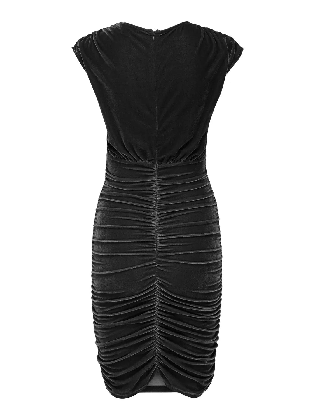 Only - Onlfermo Midi Velvet Dress - 4957744 Black Kjoler