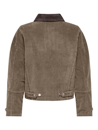 Only - Onlglobal L/S Cord Jacket Cc - 4854576 Cub W. Seal Brown Jakker