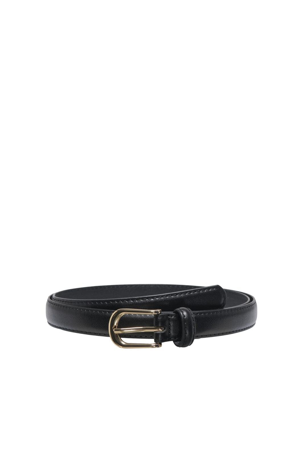 Only - Onlhazel Pu Jeans Belt Acc - 4965538 Black Gold Buckle