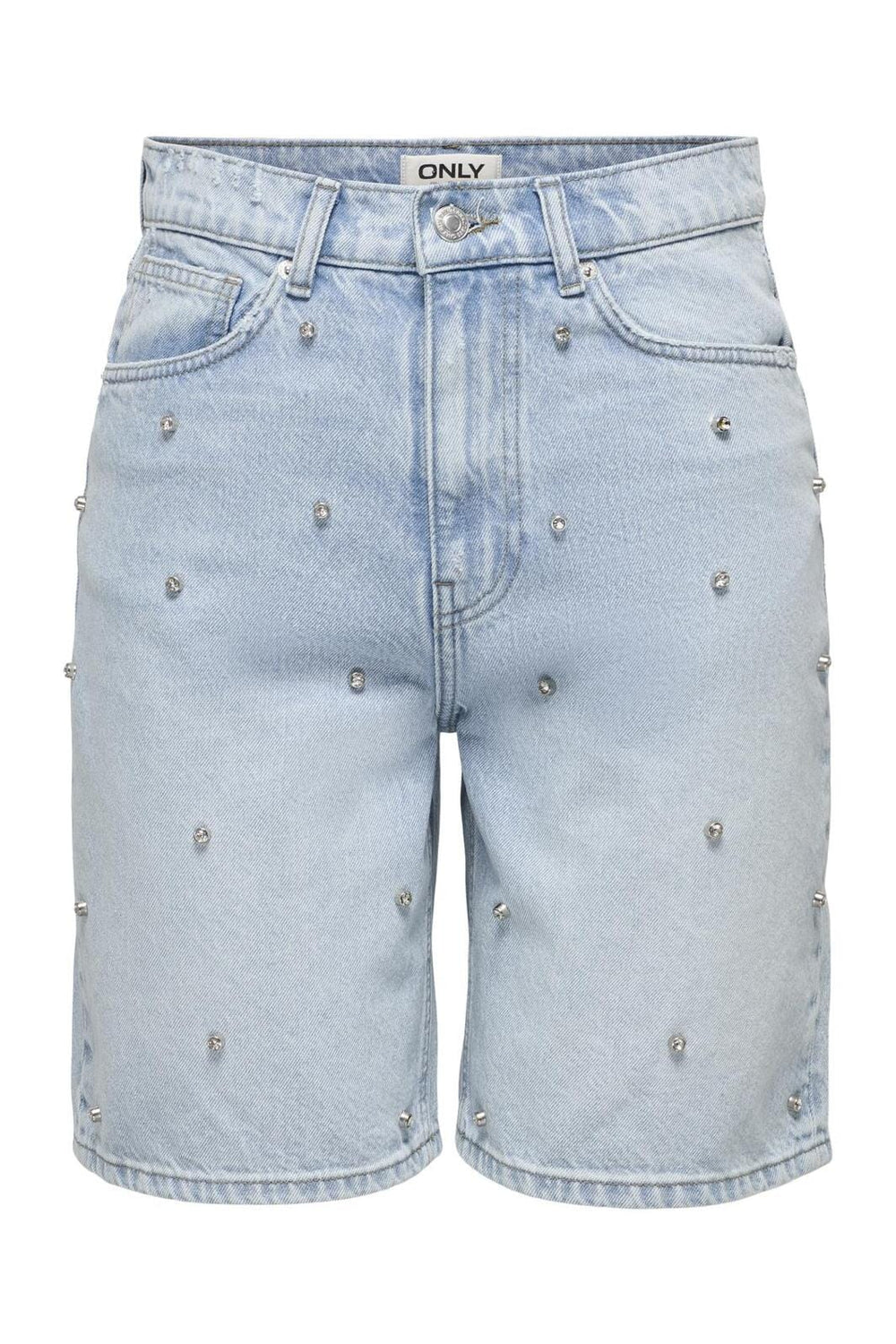 Only - Onlhope Rhs Loose Long Shorts Azg - 4720188 Light Blue Denim