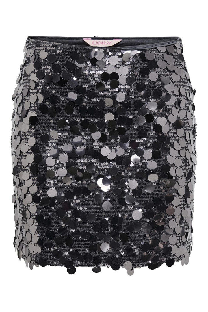 Only - Onljadel Sequins Skirt - 4959443 Gunmetal W. Gunmetal Sequins
