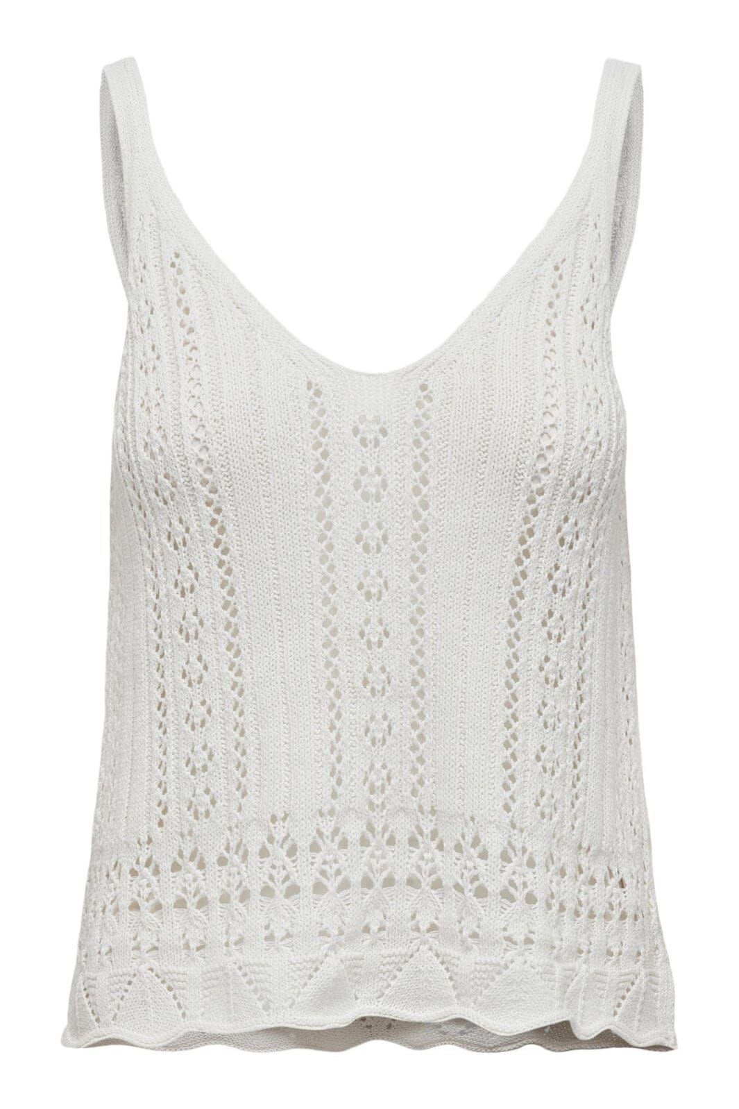 Only - Onllyzet Life S/L Top Knt - 4068608 Cloud Dancer Toppe