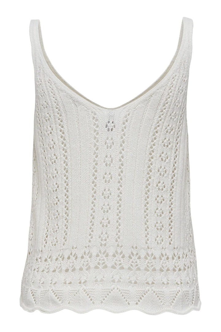 Only - Onllyzet Life S/L Top Knt - 4068608 Cloud Dancer Toppe