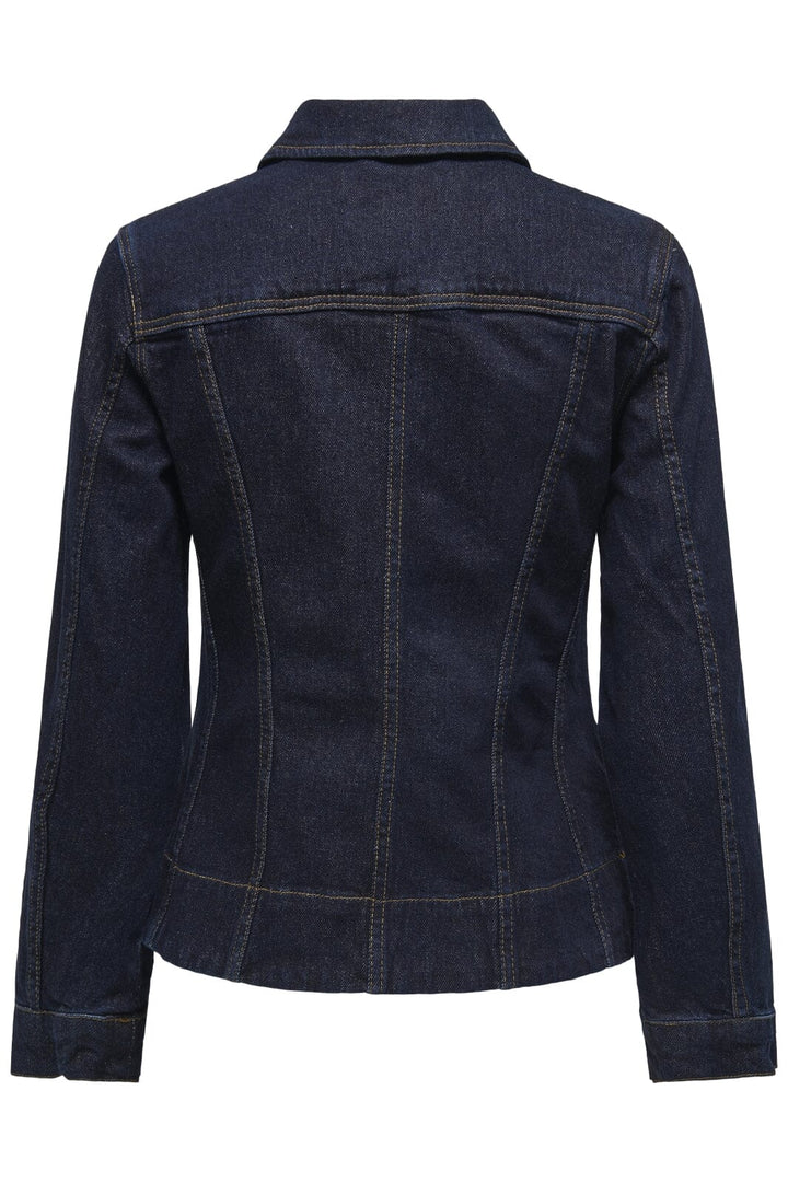Only - Onlmadison Ls Shaped Jacket Mae - 4657628 Dark Blue Denim Jakker