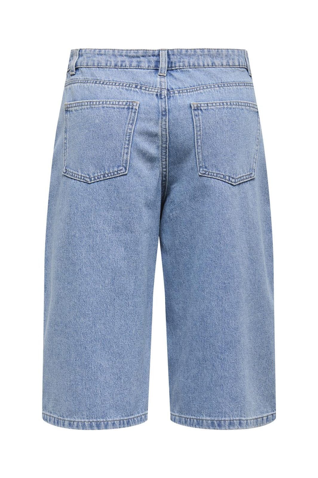 Only - Onlmaria Reg Long Shorts Moch - 4823012 Light Blue Denim