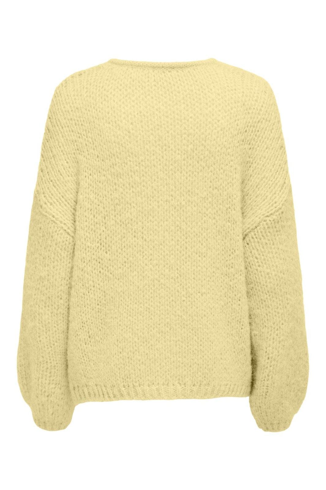 Only - Onlnordic Life Ls O-Neck Knt - 4829010 French Vanilla