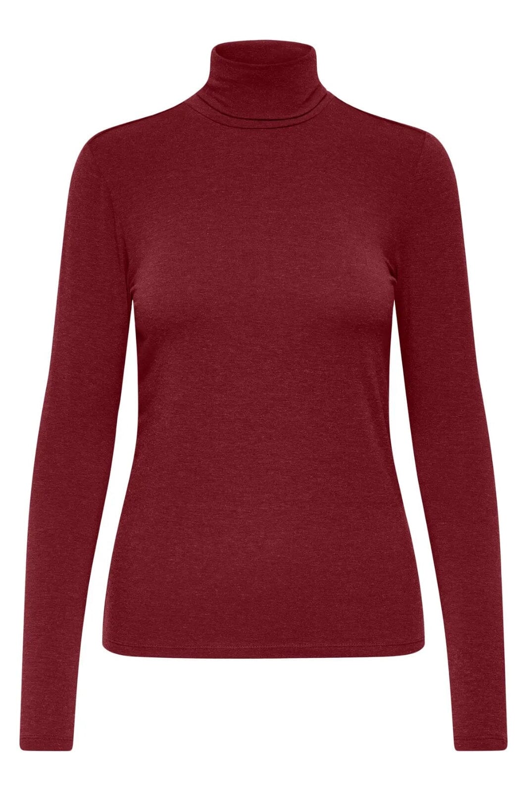 Only - Onlsia L/S Roll Neck Top Box - 4891631 Black Coffee Melange Toppe