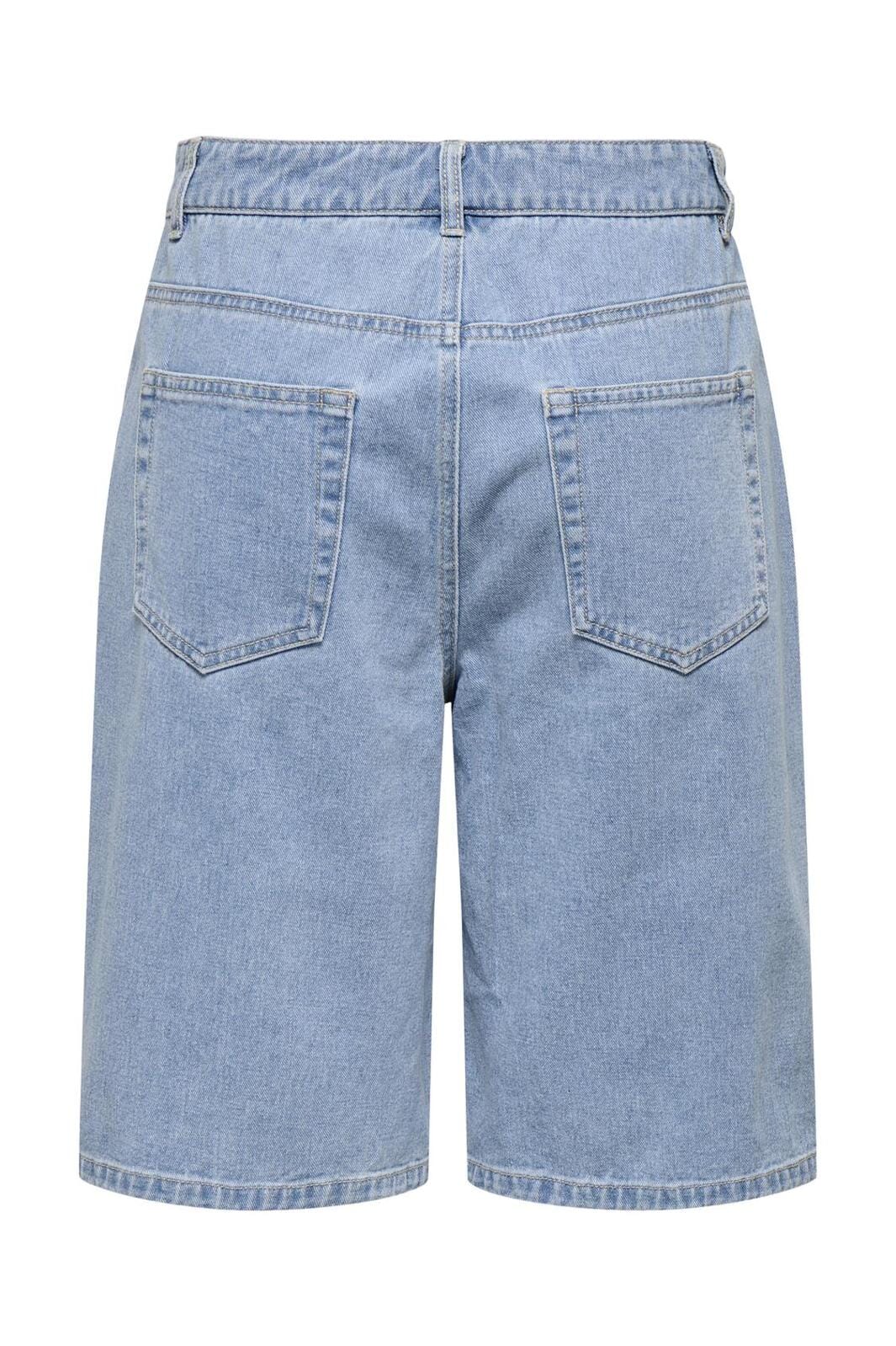 Only - Onlthilda Long Shorts Gua - 4774523 Light Blue Denim