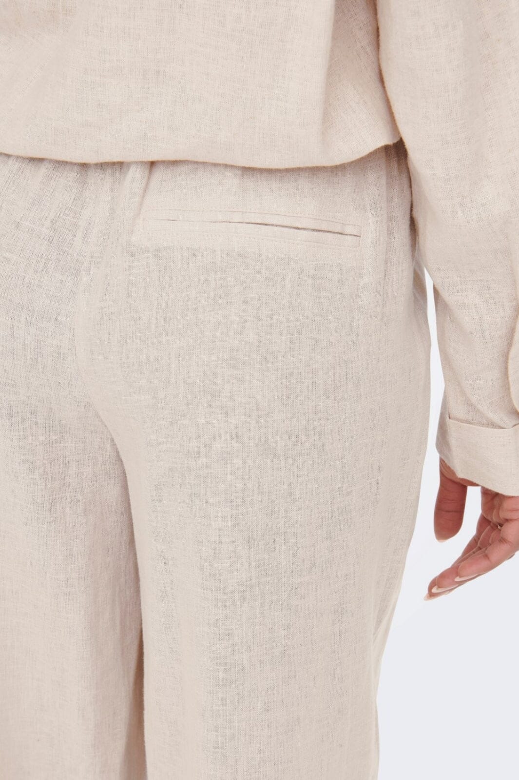 Only - Onltokyo Linen Blend Pant - 3996929 Moonbeam Bukser