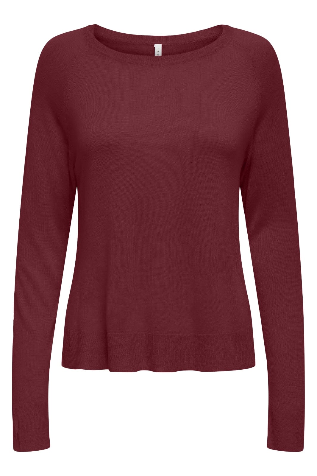 Only - Onlvienna Ls O-Neck Knt - 4838277 Cabernet