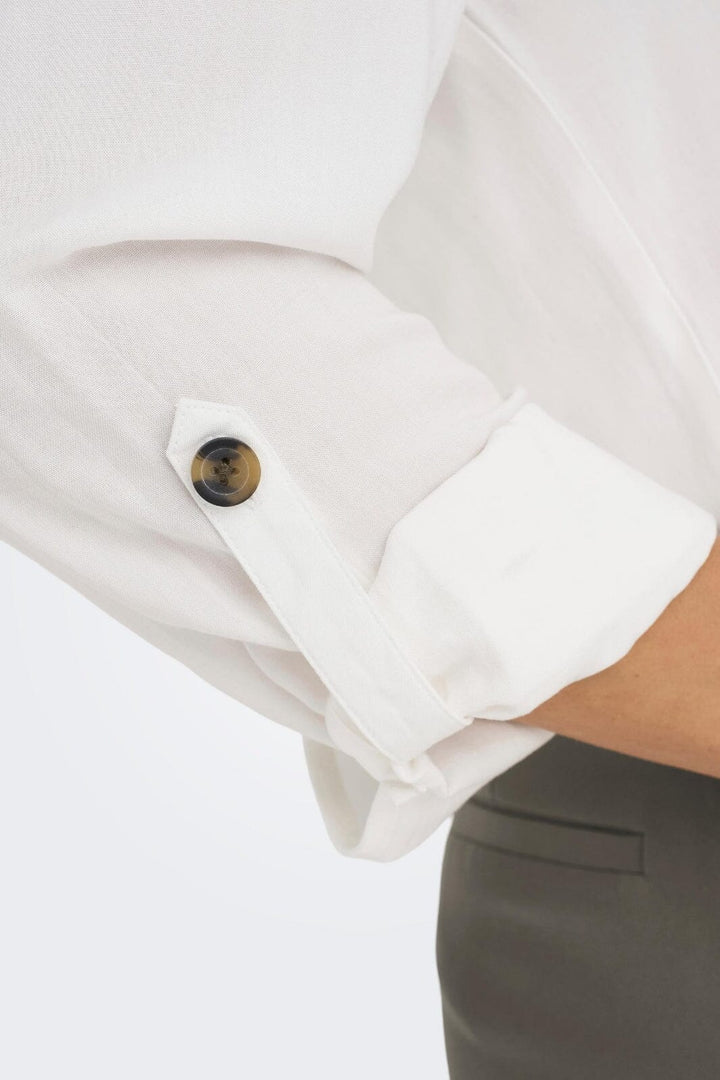 Only - Onlyasmin Shirt L/S - 4304302 Snow White Skjorter